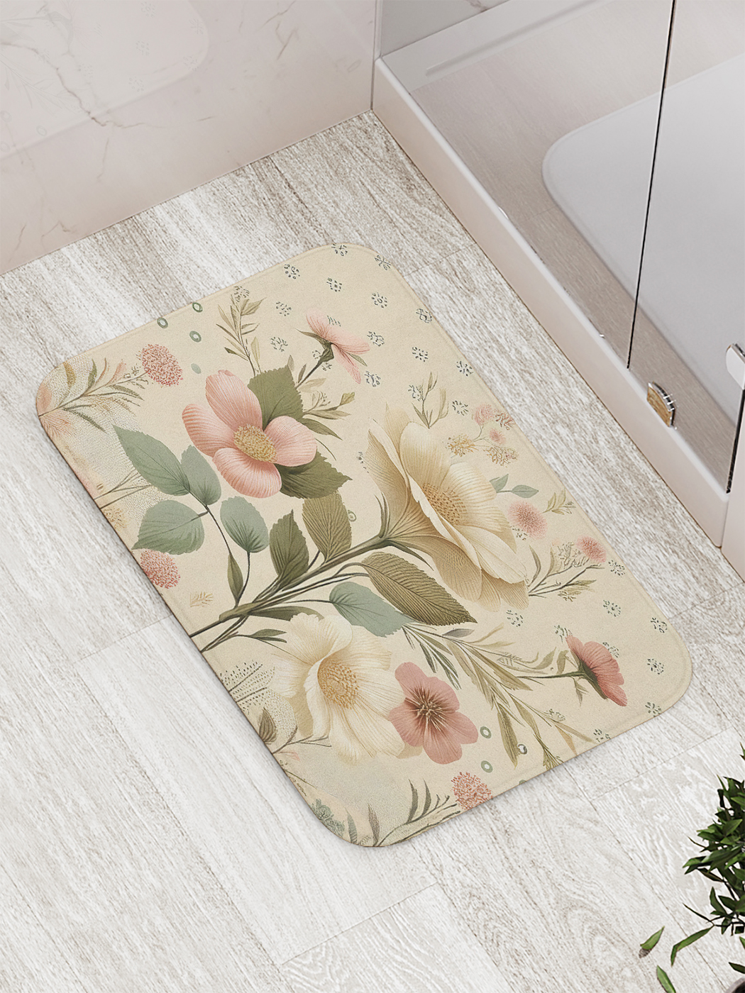 

Коврик для ванной и туалета мягкий JoyArty "Нежные бутоны", bath_sd3352