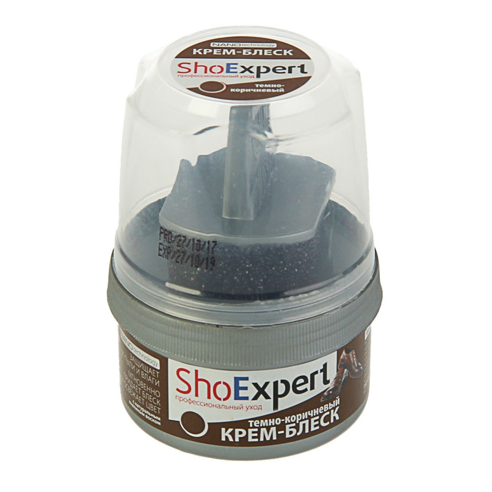 Крем для обуви SHOExpert SE01-012 коричневый 60 мл