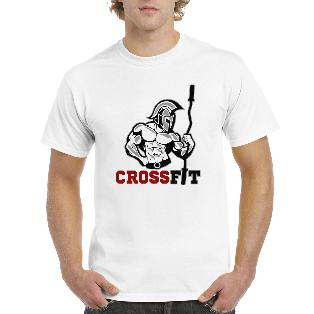 

Футболка унисекс coolpodarok Crossfit (Кроссфит) белая 42 RU, Белый, M0113472