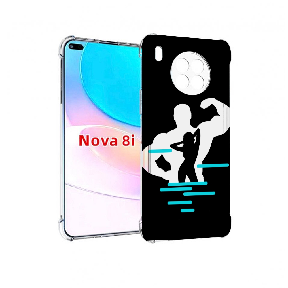 

Чехол бампер MyPads фитнес-тренировка для Huawei Nova 8i, Прозрачный, Tocco