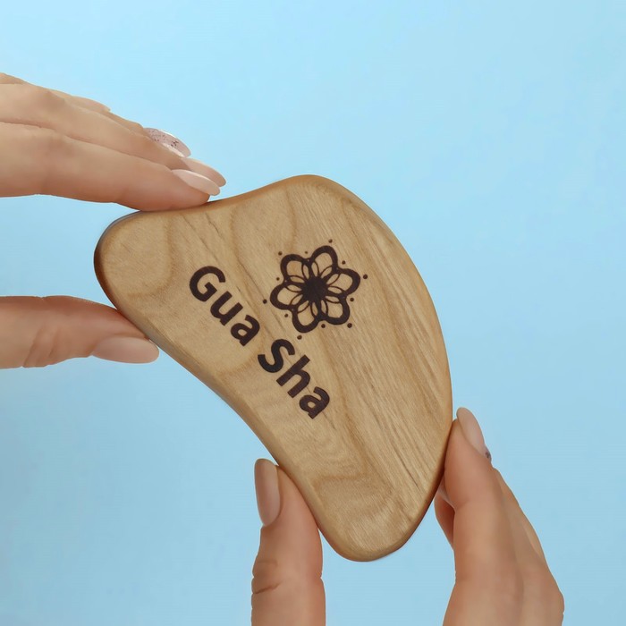 

Массажёр Гуаша, 11,5 × 6,51 см, деревянный, gua sha natural wood