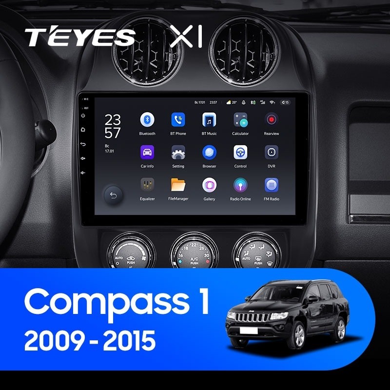 Штатная магнитола Teyes X1 4G 232 Jeep Compass 1 MK 2009-2015 2730000₽