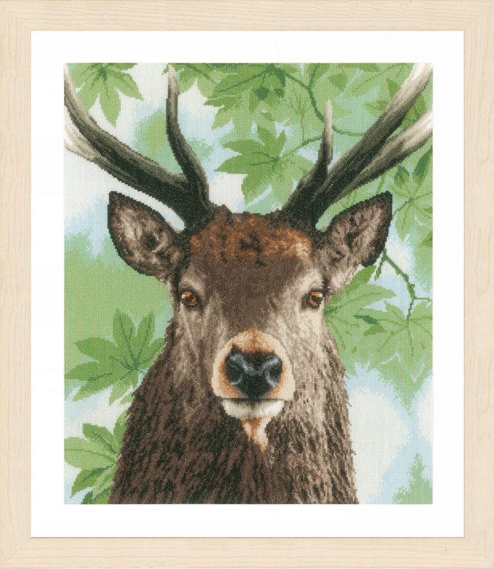 

Набор для вышивания на хлопке LANARTE "Proud red deer", арт.PN 0168208