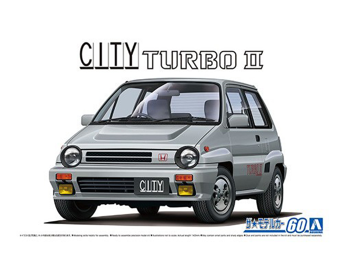 

Сборная модель Aoshima 1/24 Автомобиль Honda AA CITY turbo ll 85 06388