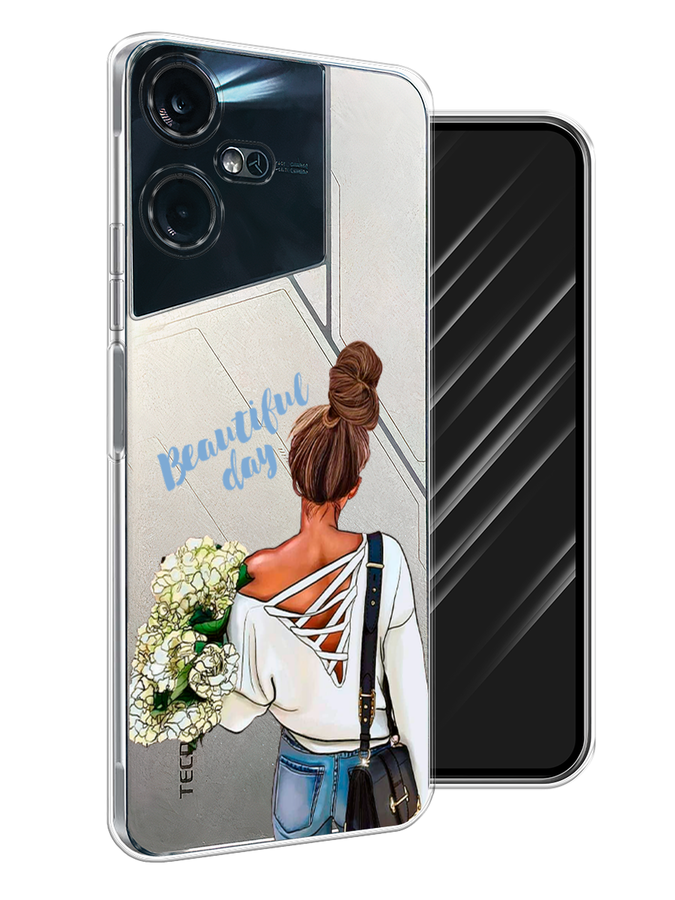 

Чехол Awog на Tecno Pova Neo 3 "Beautiful day vector", Коричневый;белый;зеленый, 304450-6