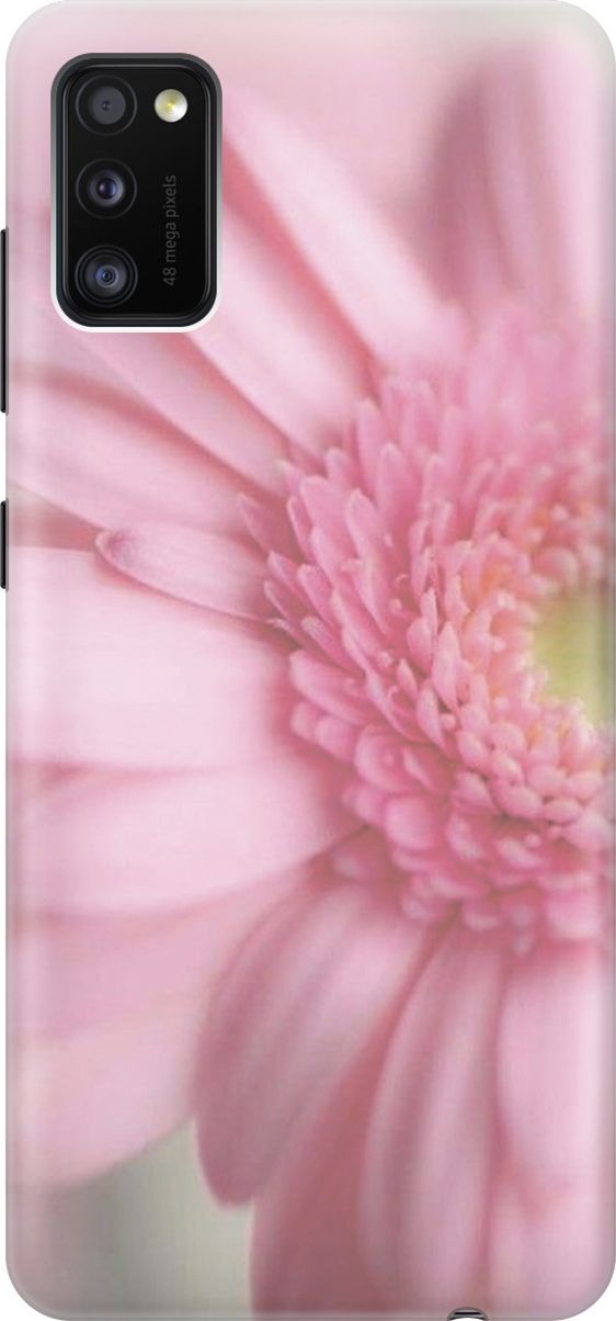 

Силиконовый чехол на Samsung Galaxy A41 с принтом "Розовая гербера", Розовый, 2297