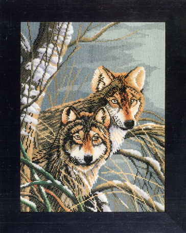 

Набор для вышивания на аиде LANARTE "Wolves", арт.PN 0008333