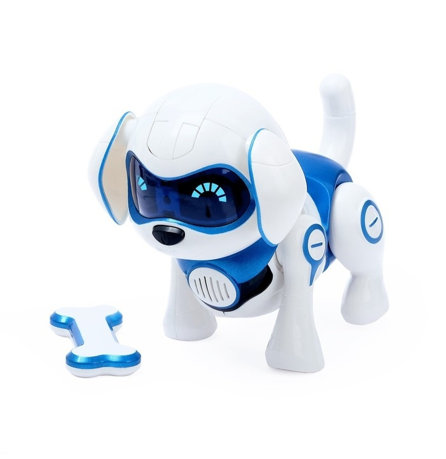 Робот-собака IQ BOT Чаппи, русское озвучивание, световые и звуковые эффекты синий