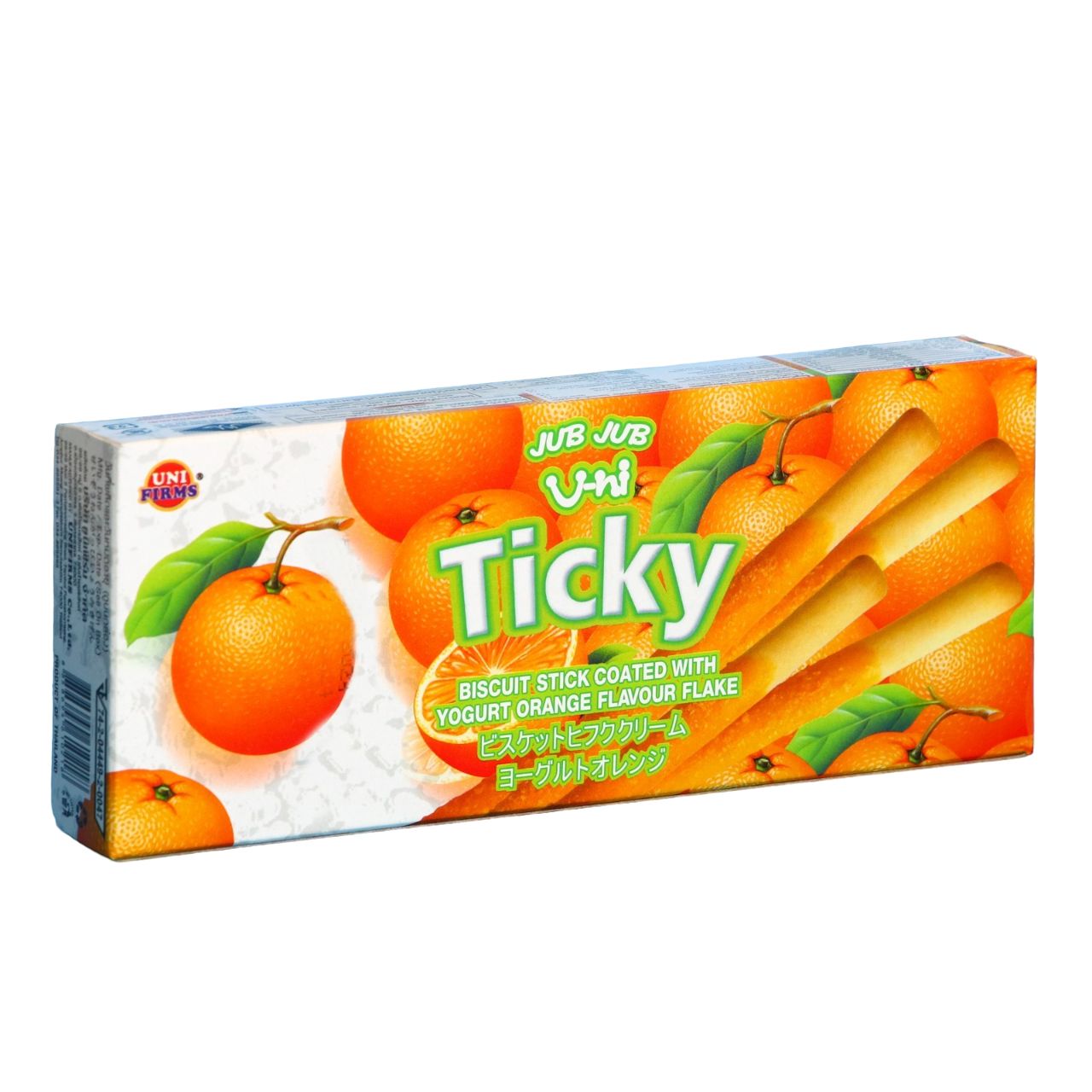 Бисквитные палочки Ticky апельсиновые с йогуртом, 20 г