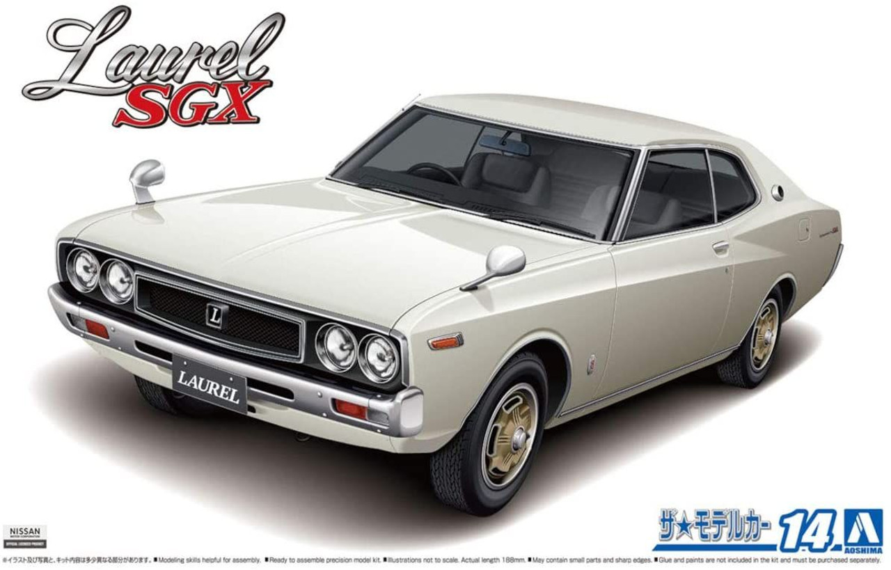 

Сборная модель Aoshima 1/24 Автомобиль Nissan KHC130 Laurel HT2000SGX 1975 05950