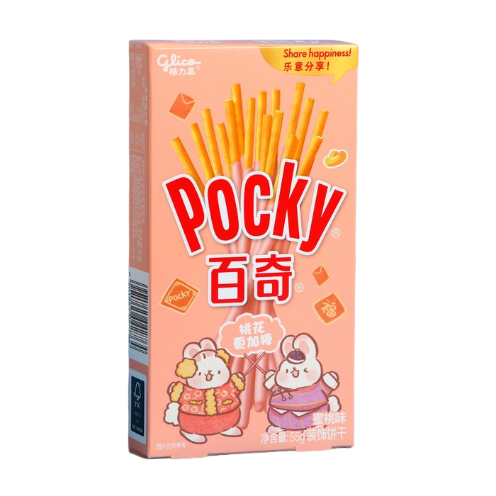 

Палочки поки GLICO с персиковым вкусом, 55 г