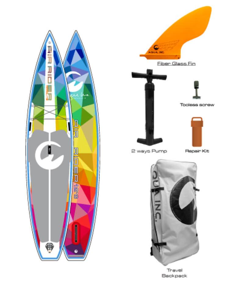 Доска SUP надувная AQUA INC AirRider Ammolite 12'6