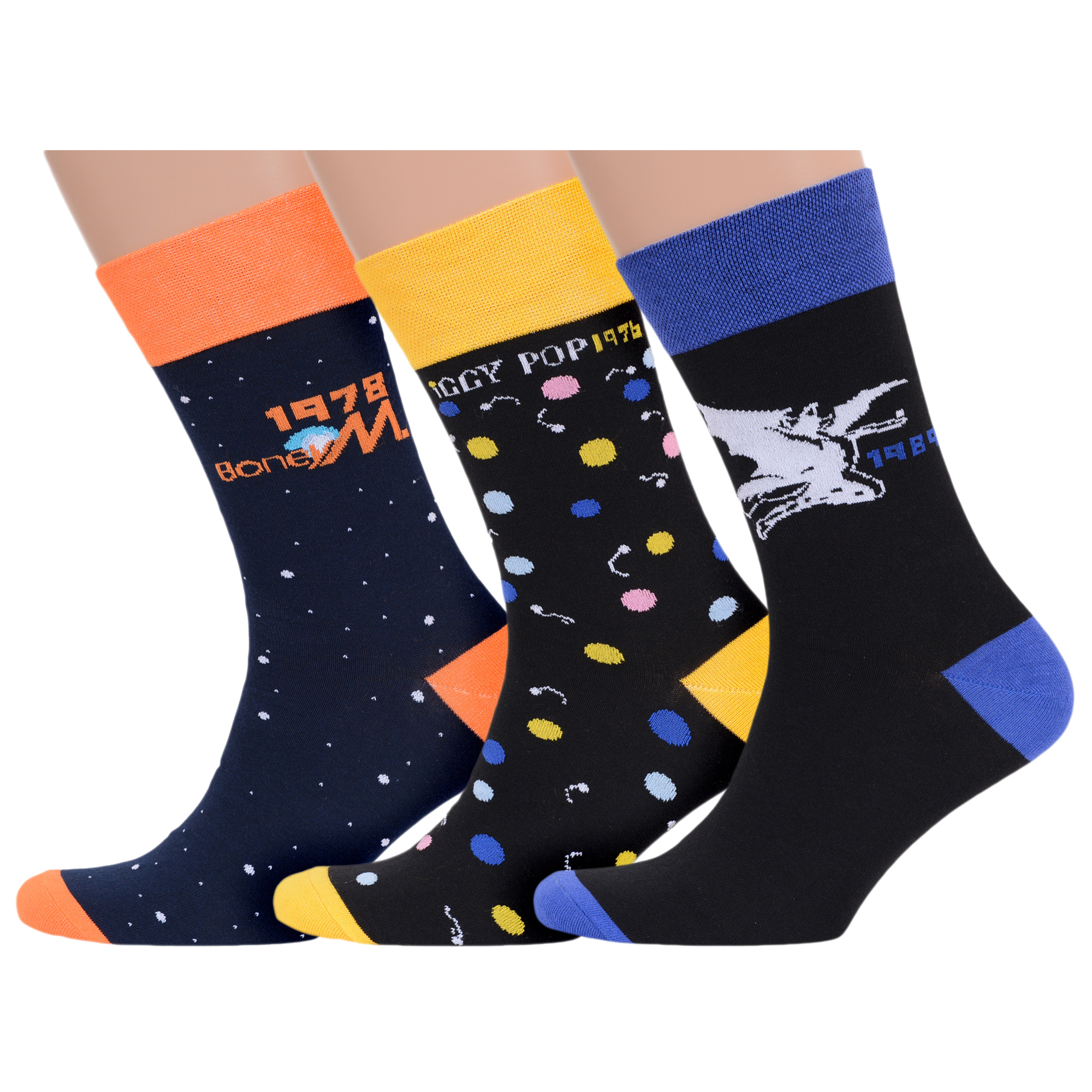 

Комплект носков мужских MoscowSocksClub msk3-М44 разноцветных 27, Синий;черный;оранжевый;желтый;фиолетовый, msk3-М44