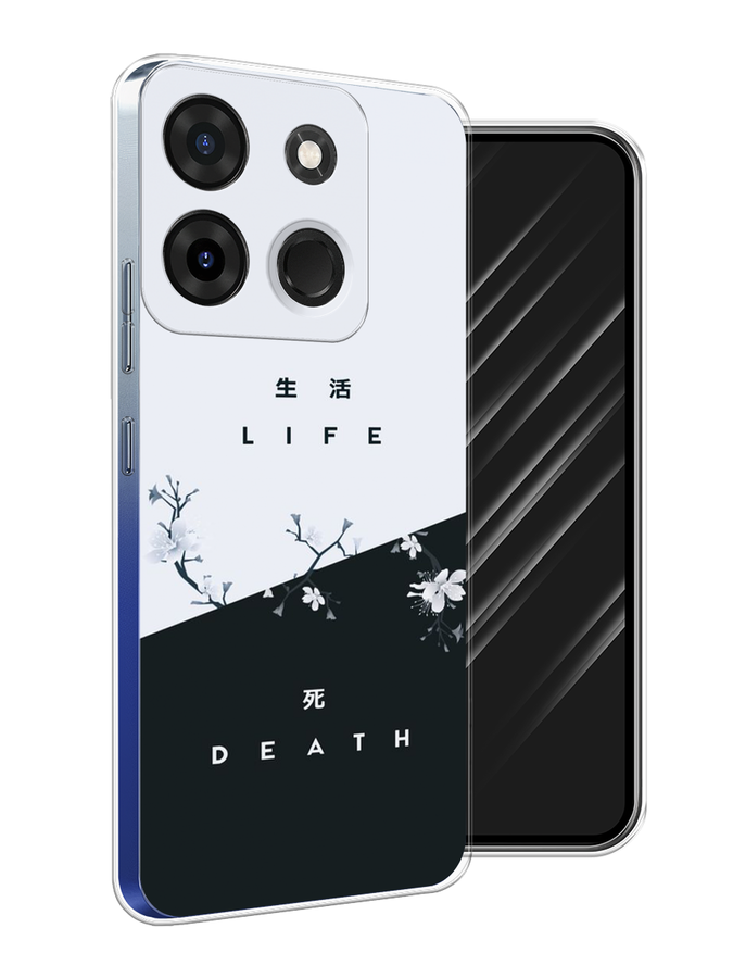 

Чехол Awog на Infinix Smart 7 Plus "Life and death", Черный;серый, 3103950-7