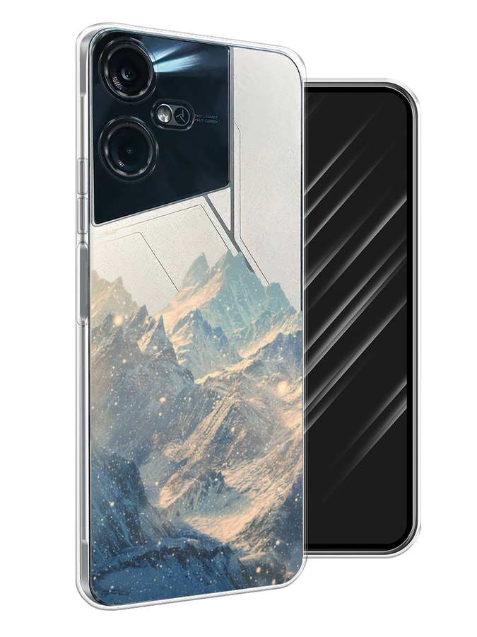 

Чехол Awog на Tecno Pova Neo 3 "Горы арт 2", Серый, 304450-10