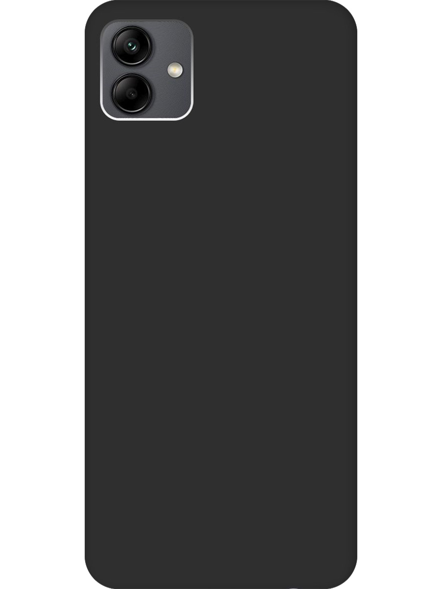 

Силиконовый чехол на Samsung Galaxy A04 матовый черный, 766735013
