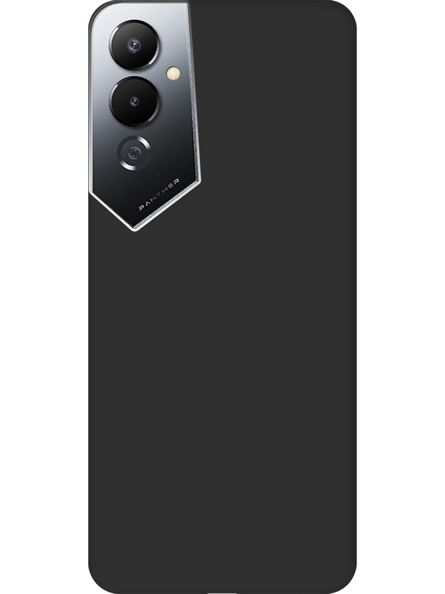 

Силиконовый чехол на Tecno Pova 4 матовый черный, 762091413