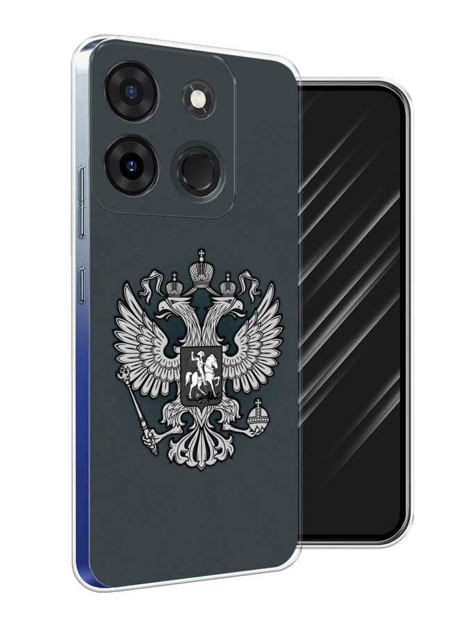 

Чехол Awog на Infinix Smart 7 Plus "Герб России серый", 3103950-5