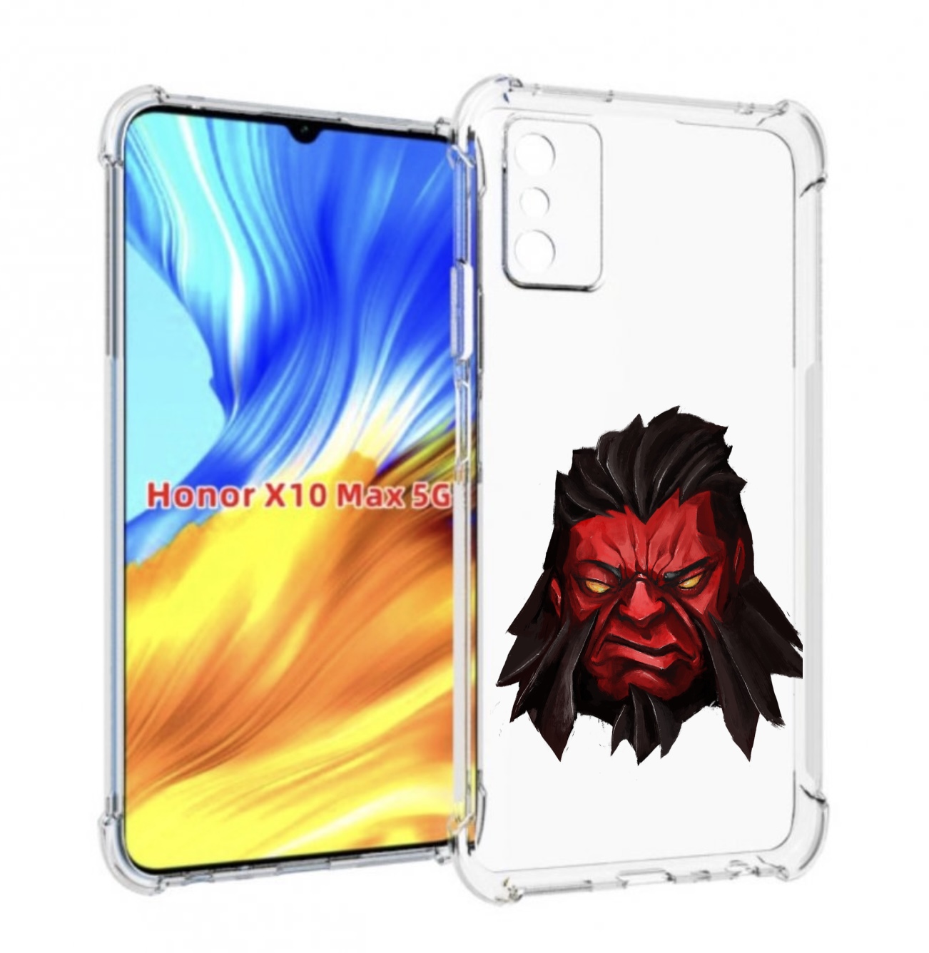 

Чехол MyPads dota-2-axe для Honor X10 Max, Прозрачный, Tocco