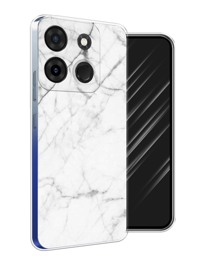 

Чехол Awog на Infinix Smart 7 Plus "Светлый мрамор", Серый, 3103950-3