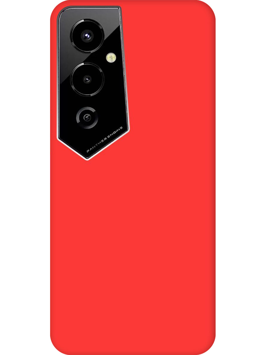 

Силиконовый чехол на Tecno Pova 4 Pro матовый красный, 762091521