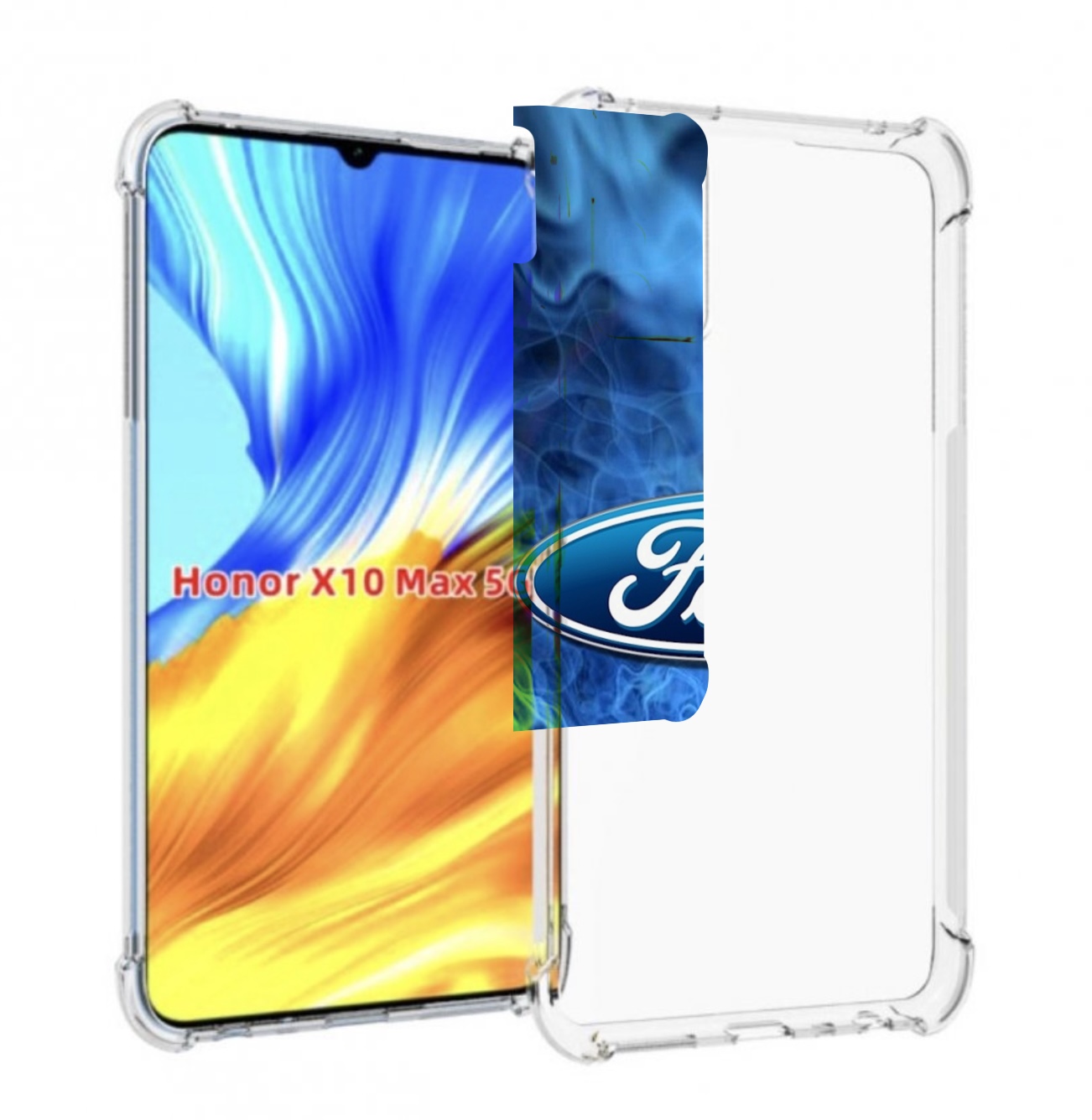 

Чехол Mypads Ford 22 М Для Honor X10 Max, Прозрачный, Tocco