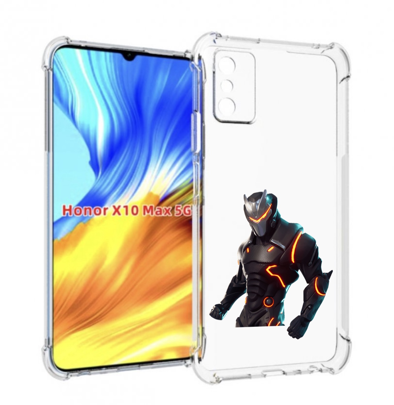 

Чехол Mypads Fortnite-1 Для Honor X10 Max, Прозрачный, Tocco