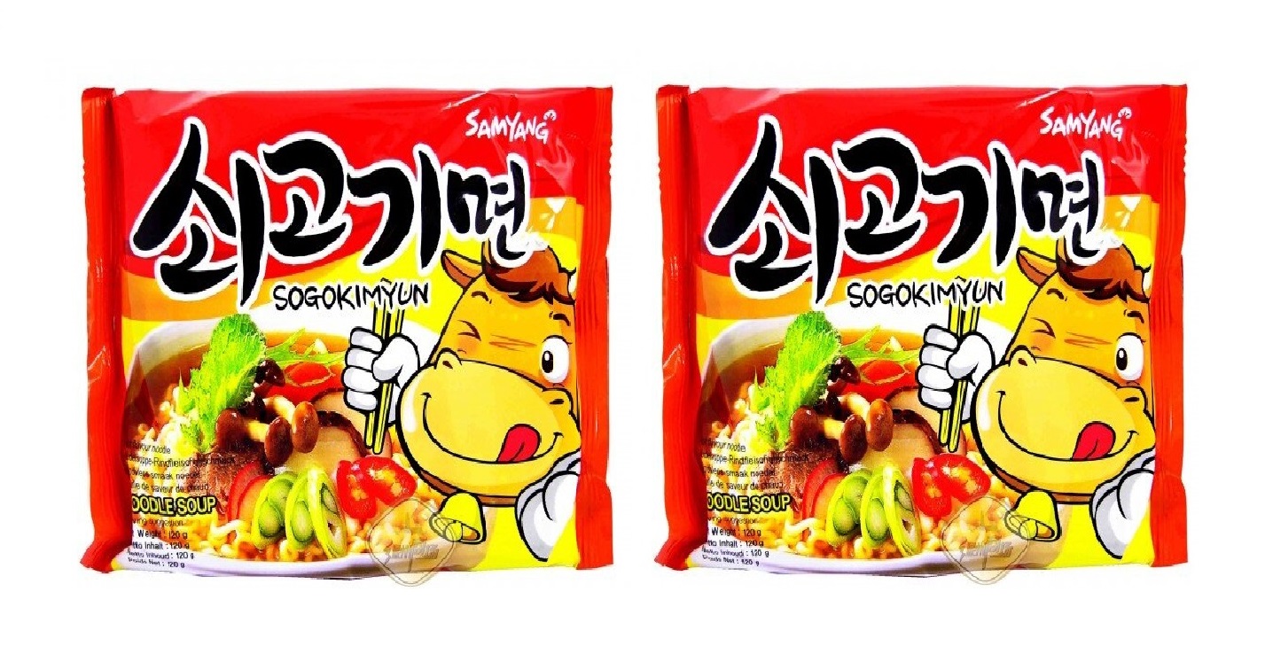 фото Лапша samyang ramen sogokimyun со вкусом говядины, 120 г х2 шт