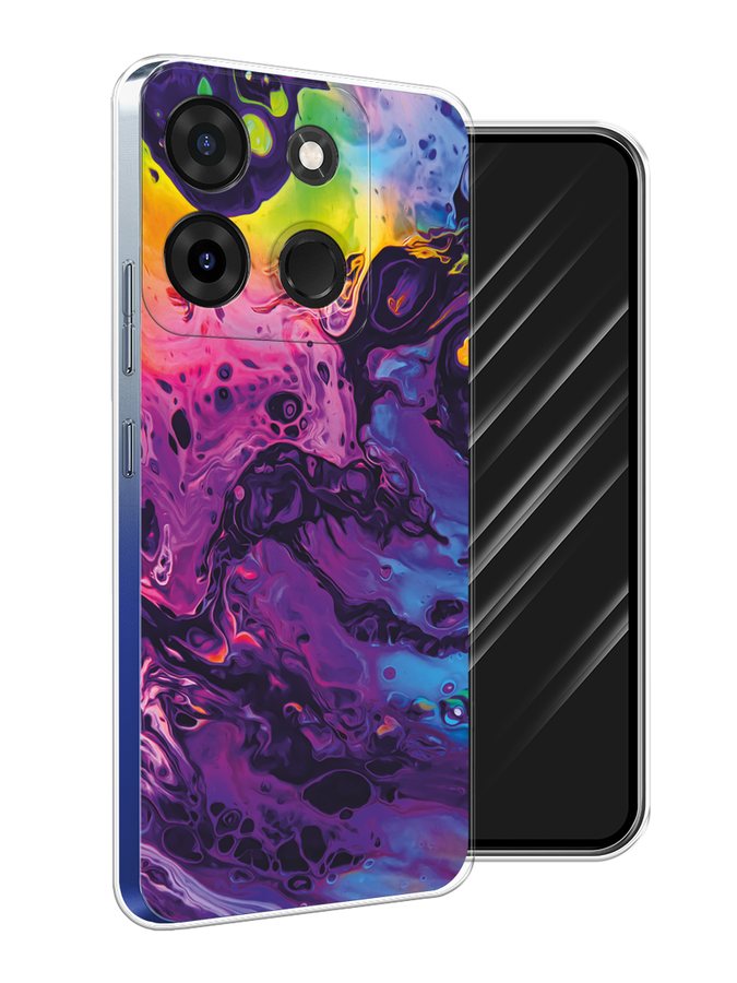 

Чехол Awog на Infinix Smart 7 Plus "ACID fluid", Бордовый, 3103950-3