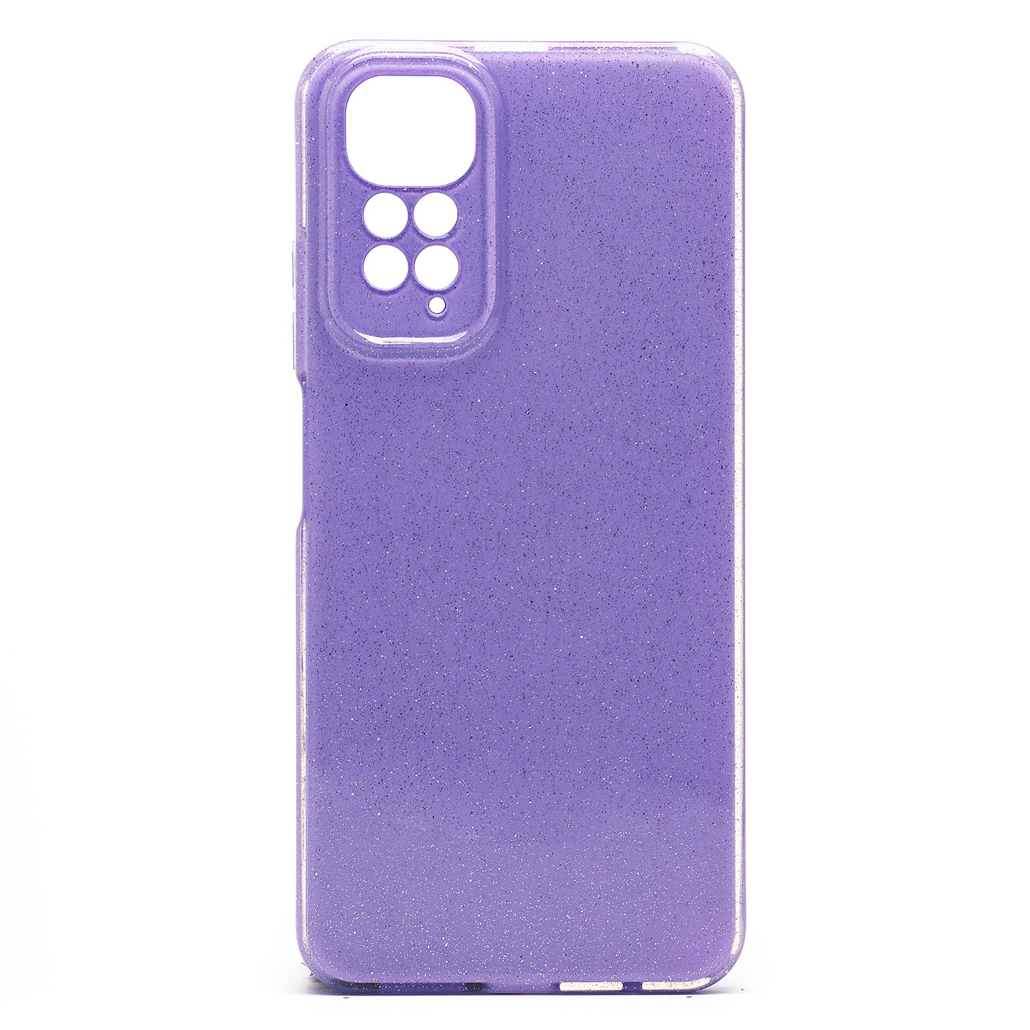 

Чехол Xiaomi Redmi Note 11 (2201117TY), Note 11S (2201117SY) силикон блестки фиолетовый