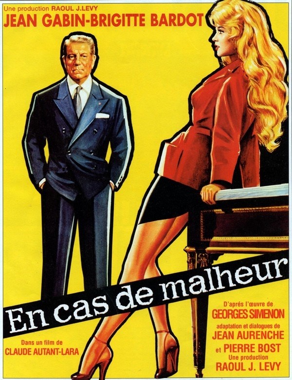 

Постер к фильму "В случае несчастья" (En cas de malheur) Оригинальный 50,8x68,6 см