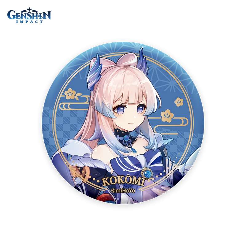 Значок Genshin Impact GEN121 Inazuma Character Can Badge Sangonomiya Kokomi 7,5 см