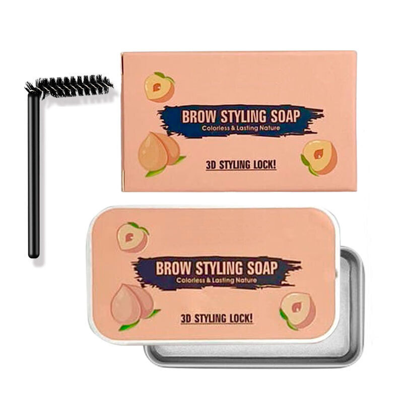 

Фиксирующее воск-мыло для бровей BelendaBeauty 3D Eyebrow Styling Soap персик, 10 г