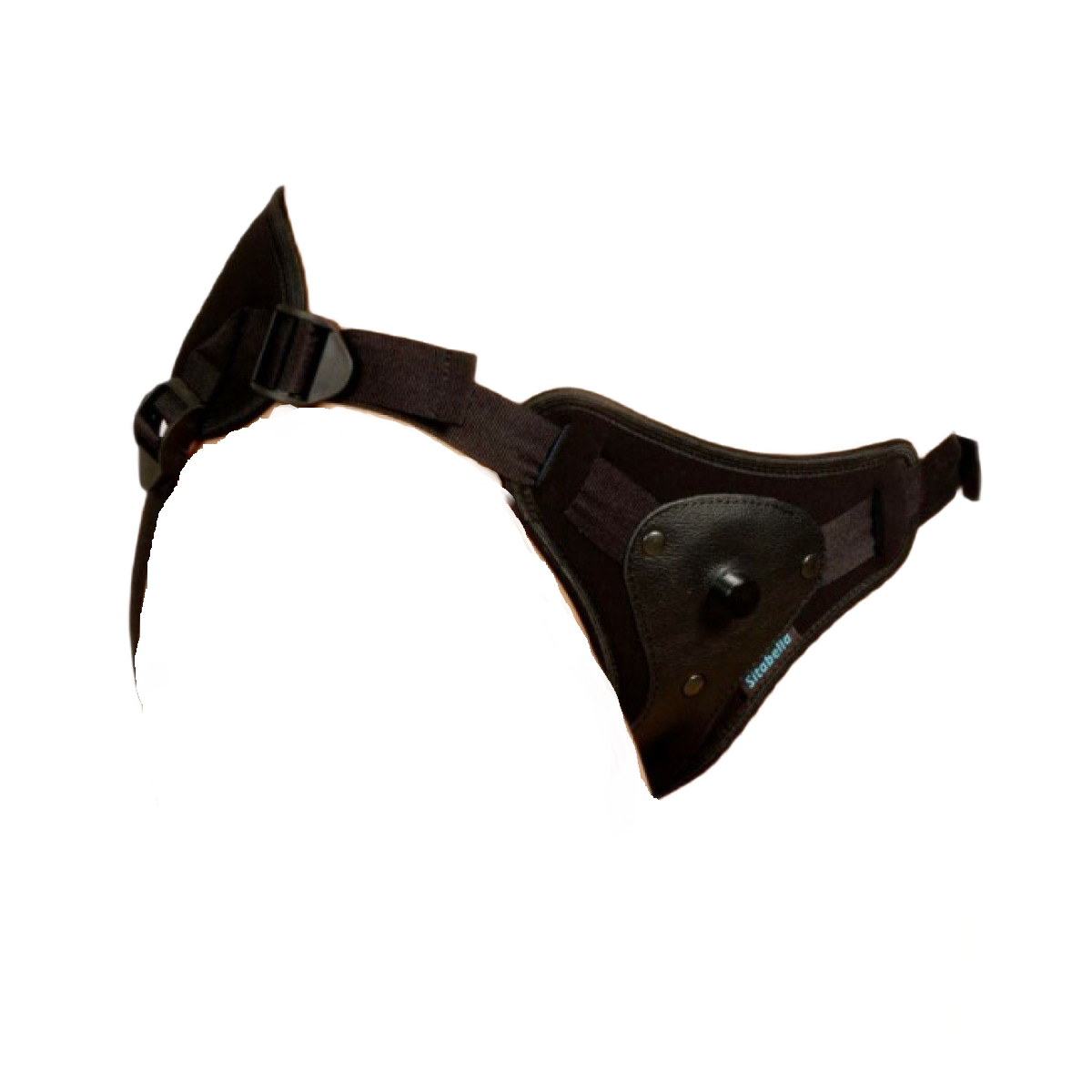 Cтрапон-трусики Sitabella Locker неопреновые со штырьком, XL, черные