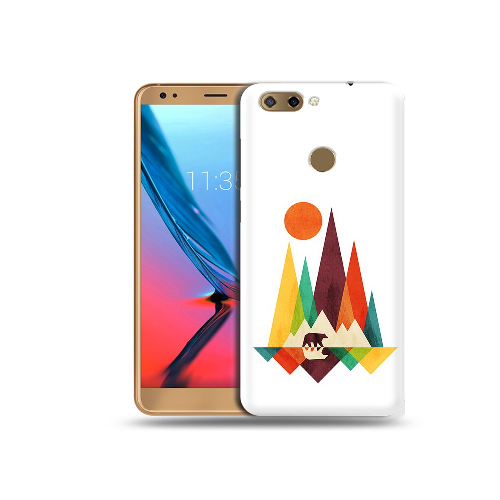 

Чехол MyPads Tocco для ZTE Blade V9 нарисованные горы с медведем (PT106427.464.506), Прозрачный, Tocco