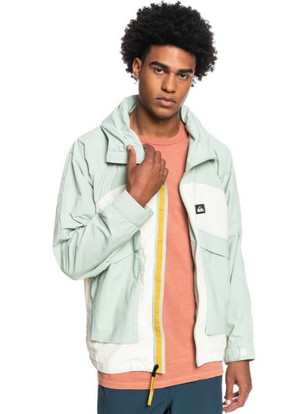 

Ветровка мужская Quiksilver EQYJK03810 зеленая L, Зеленый, EQYJK03810