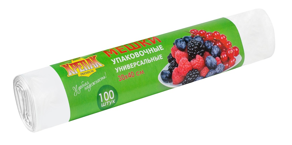 

Пакеты фасовочные для хранения продуктов Крепак 30 х 40 см 100 шт х 1 рул, Прозрачный, 30 х 40 см, 100 шт х 1 рул