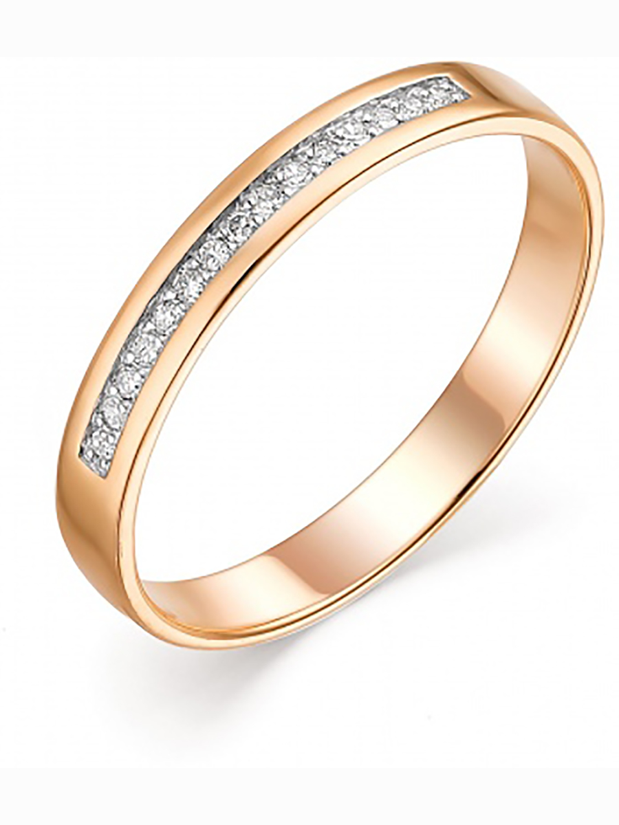 

Кольцо с 15 бриллиантами из красного золота р. 18 Алкор 13235-100, 13235-100