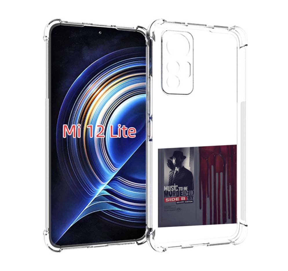 

Чехол MyPads Eminem MUSIC TO BE MURDERED BY для Xiaomi 12 Lite, Прозрачный, Tocco