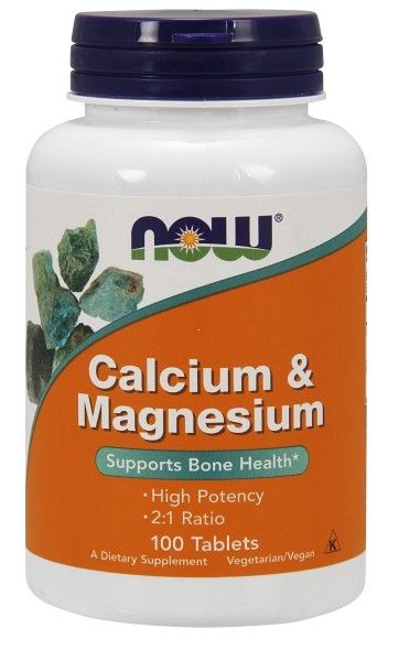 Купить Calcium-Magnesium NOW таблетки 100 шт.