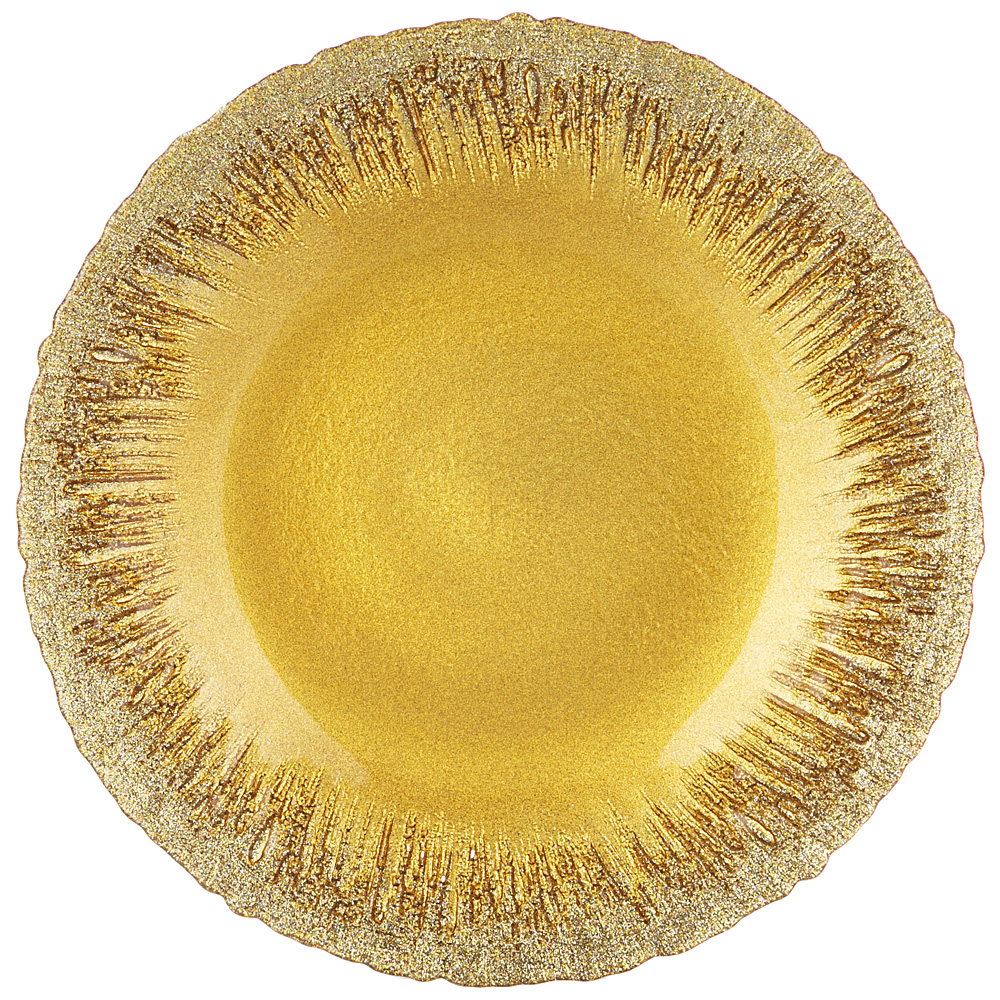 

Тарелка Bronco golden glow 28 cм, Золотистый