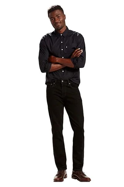 

Джинсы мужские Levi's Lev511 черные W38/L32, Черный, Lev511