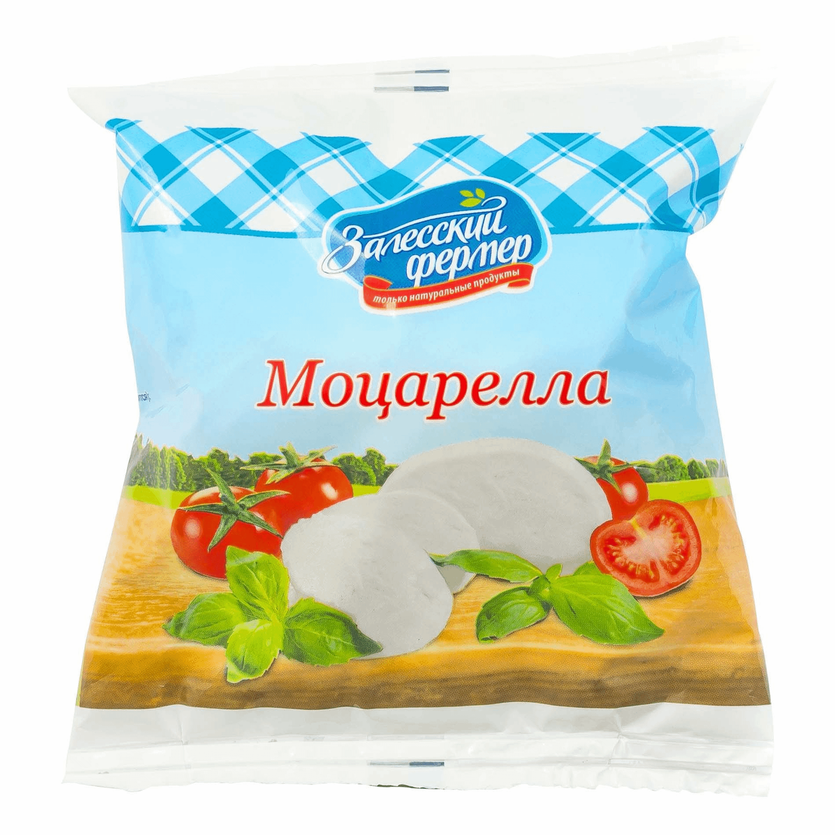 фото Сыр моцарелла фермерская бзмж жир. 45 % 125 г п/п залесский фермер россия