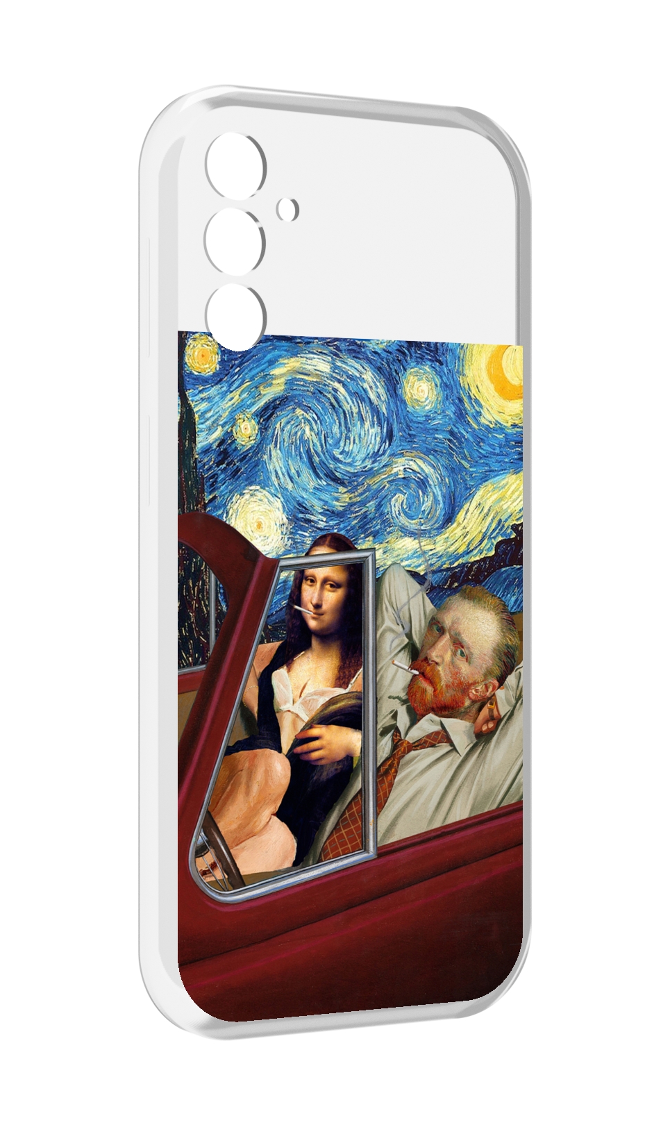 

Чехол MyPads Да-Винчи-в-одном для Samsung Galaxy M13, Прозрачный, Tocco