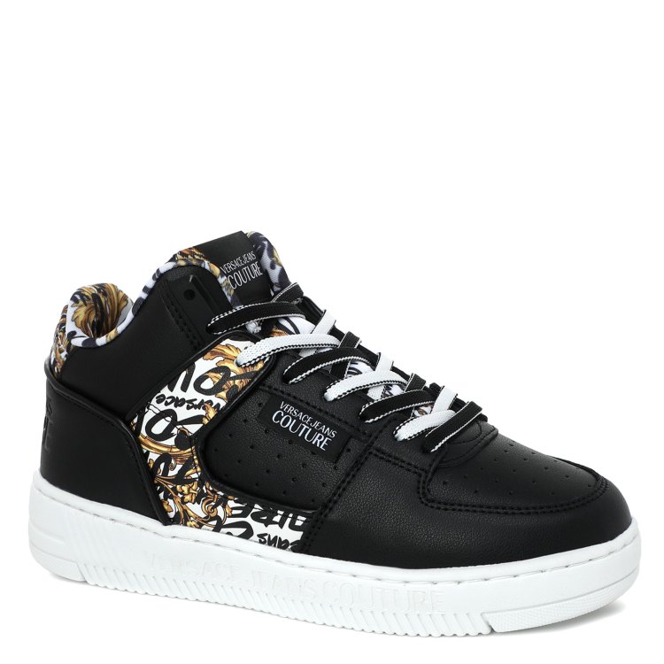 

Кеды женские Versace Jeans Couture 73VA3SJ1 черные 35 EU, Черный, 73VA3SJ1