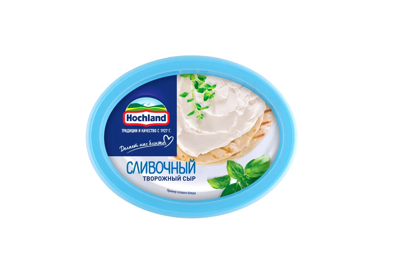 Сыр творожный Hochland сливочный, 60%, 140 г