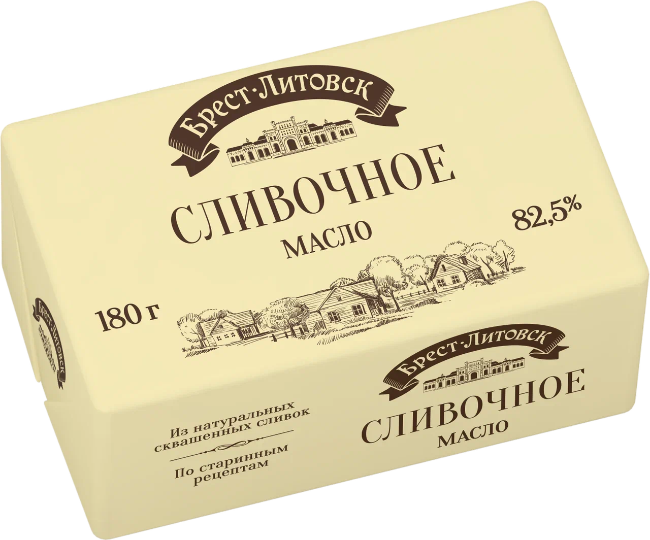 фото Масло сладко-сливочное брест-литовск несолёное, 82,5%, 180 г