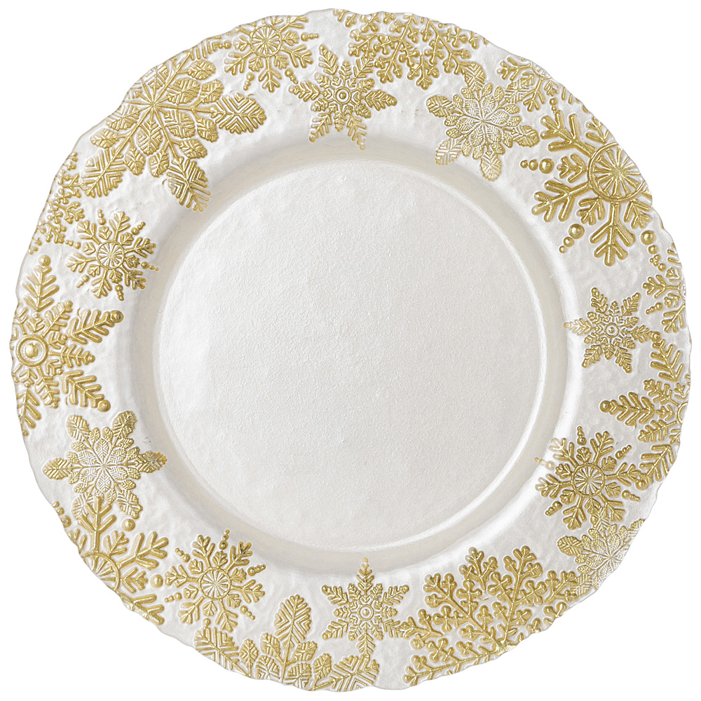 

Тарелка подстановочная Bronco celebration white 33 см, Белый