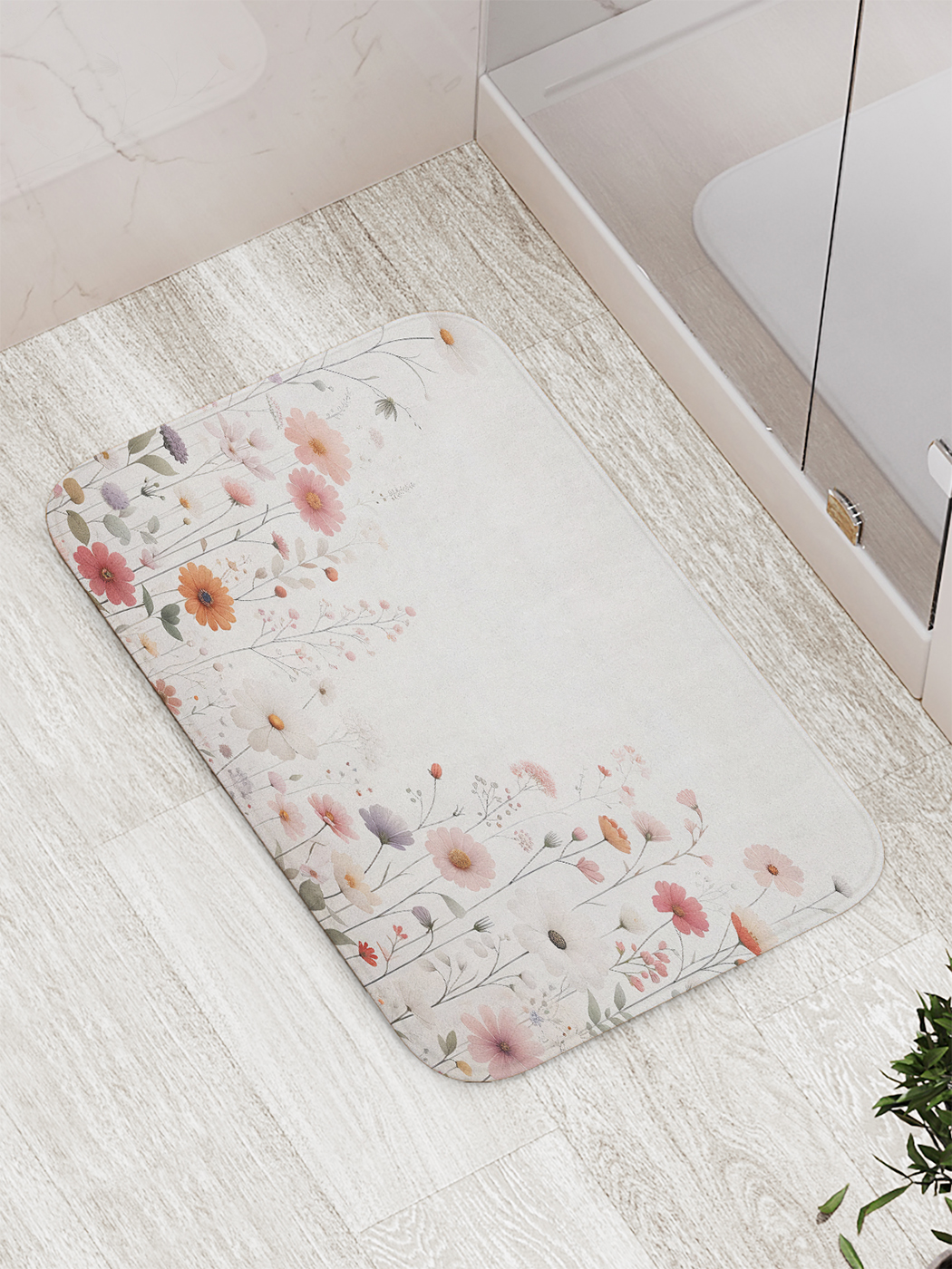 

Коврик для ванной и туалета мягкий JoyArty "Поляна цветов", bath_sd2939
