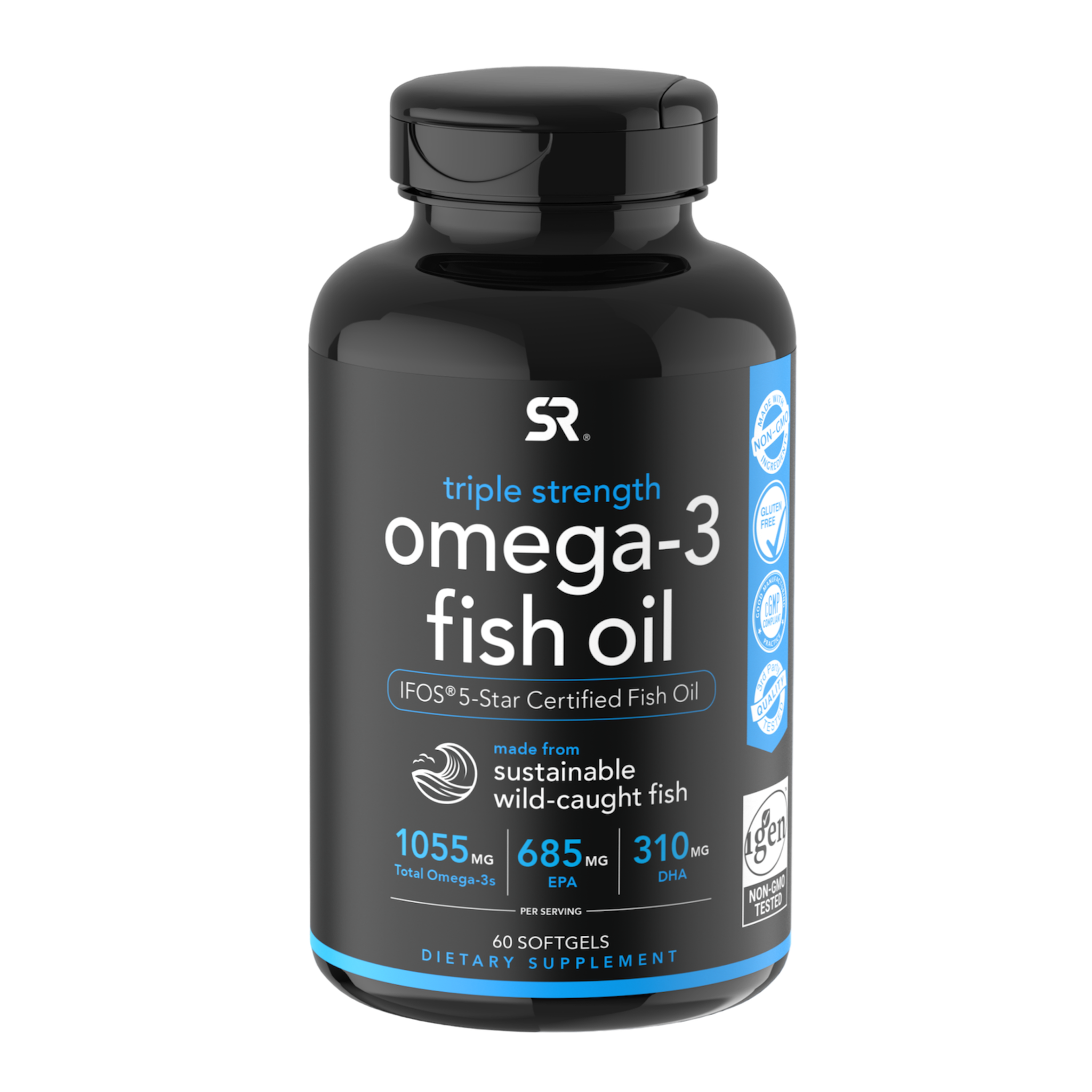 Купить Омега 3 Рыбий жир Sports Research Omega-3 1250 мг 60 капсул
